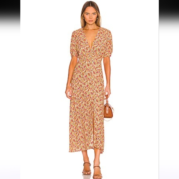 FAITHFULL THE BRANDB Revolved Bellavista Midi Dress in La Gomera Floral - Picture 4 of 12